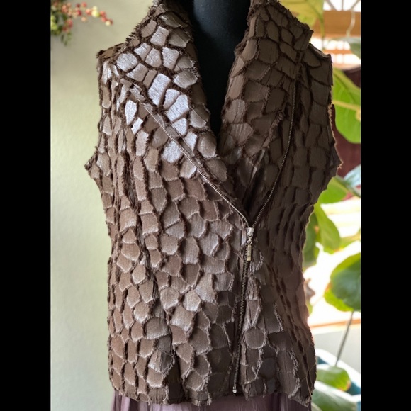 Vine Street Apparel Expresso Brown Vest, M - Picture 1 of 7